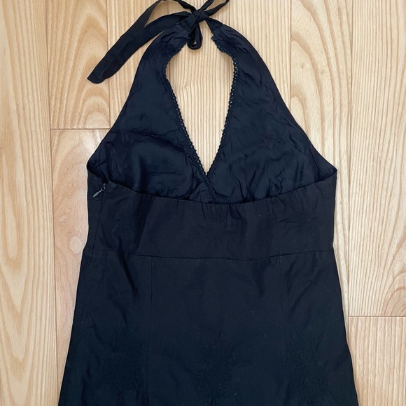 Jcrew Embroidered Halter Midi Sun Dress - Picture 4 of 5